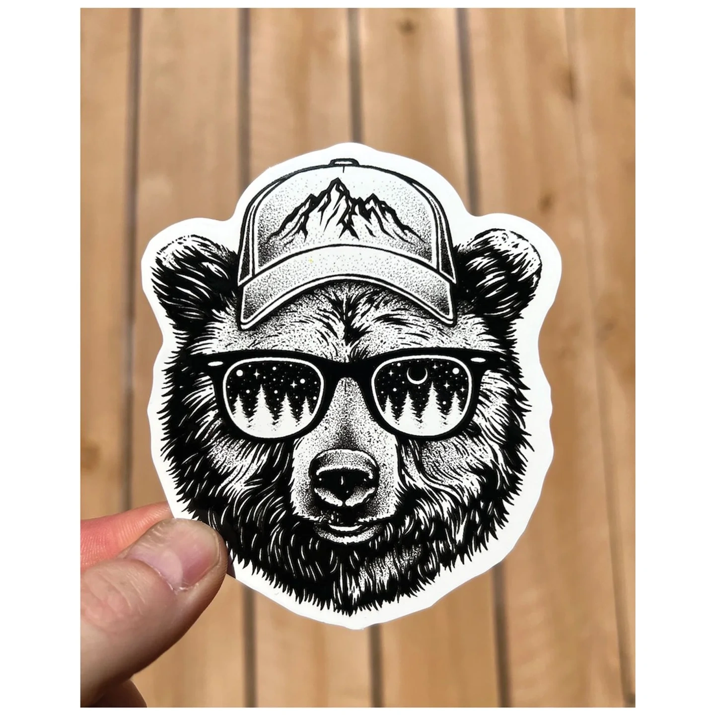 Calcomanía Oso con Lentes