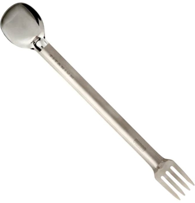 Tenedor Y Cuchara Titanium Long Handle Fork-N-Spoon