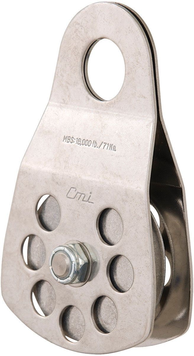 Polea 3" Aluminum Sheave, Stainless Steel, Ball Bearing 