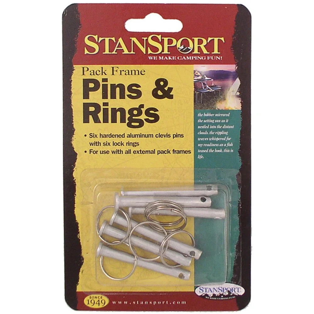 Pasadores Clevis y Anillos Pack 6