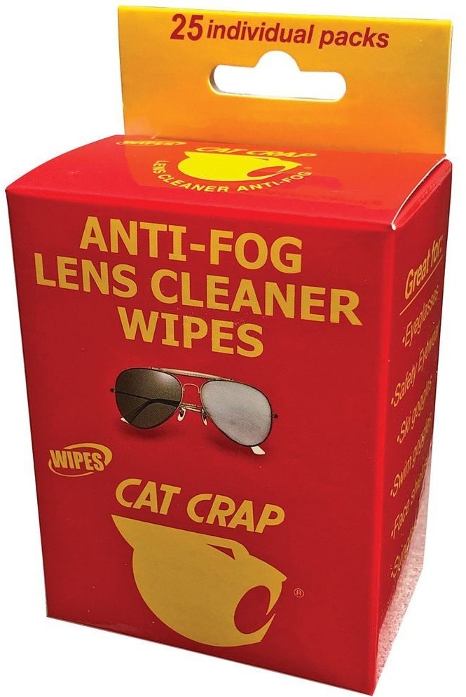 Toallitas Antiempañantes Para Lentes Cat Crap Anti-Fog Wipes Pack 25 Unidades