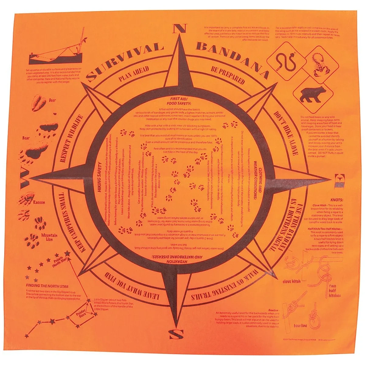 Bandana de Supervivencia 56 X 56 CM