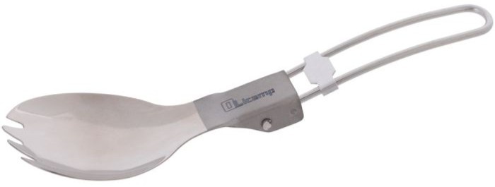 Folding Titanium Spork Cubierto Plegable Para Camping