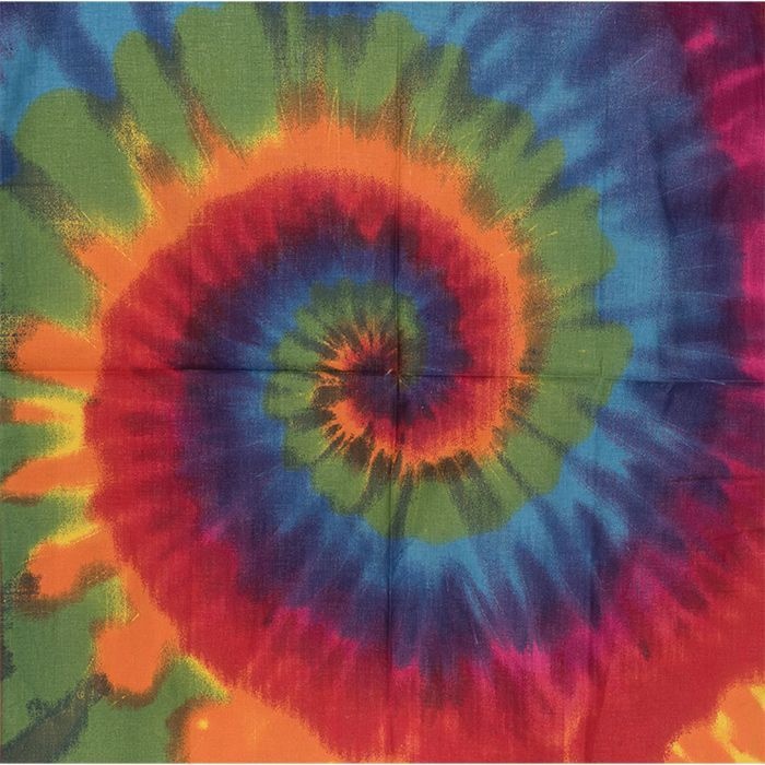 Bandana Tie Dye - Color: RAINBOW W/UPC