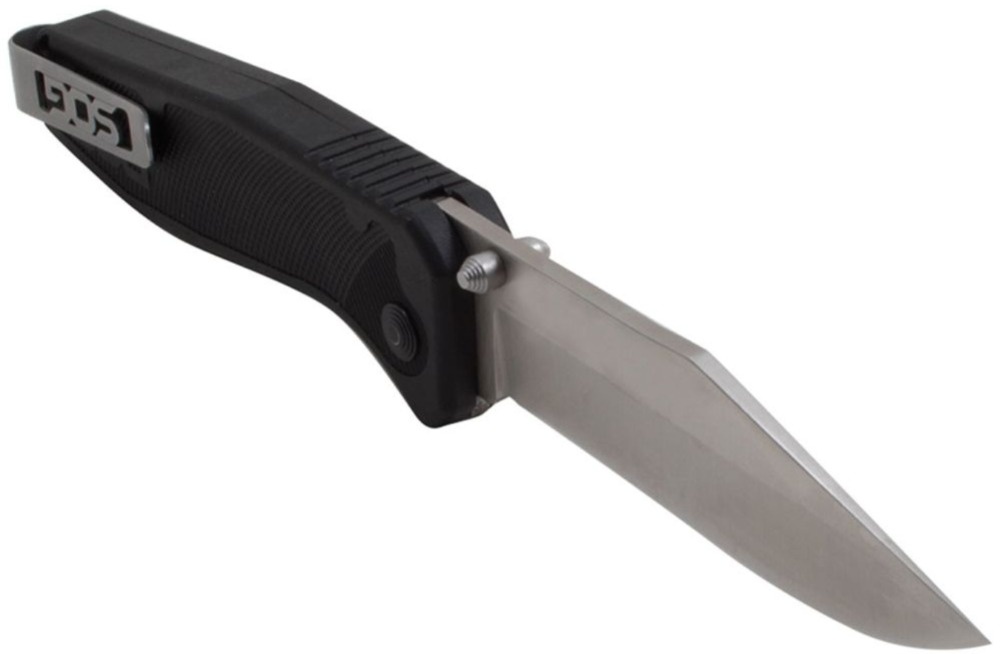Miniatura Cuchillo Flare Satin Straight - Clam Pack -