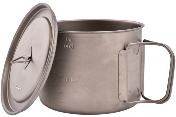 Olla Space Saver Pot With Lid - Titanium
