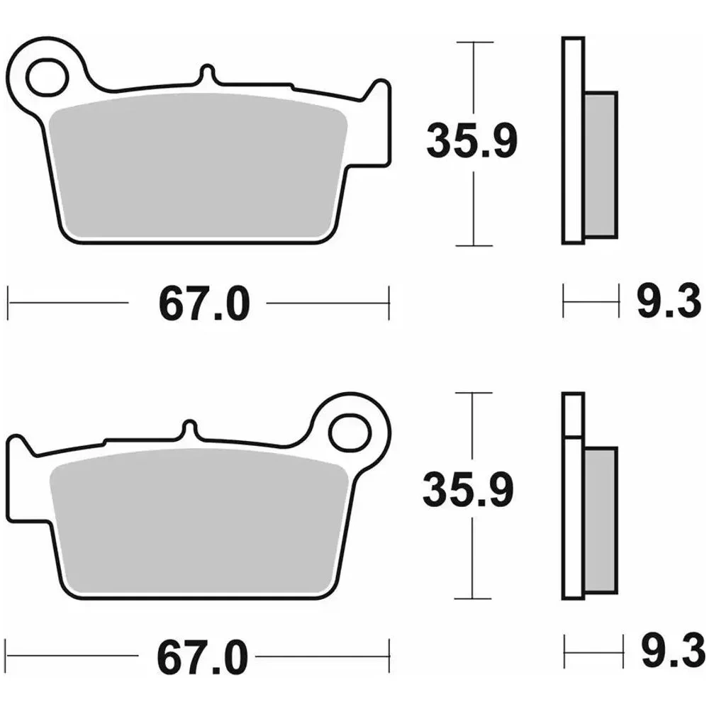 Pastillas De Freno Traseras Para Moto
