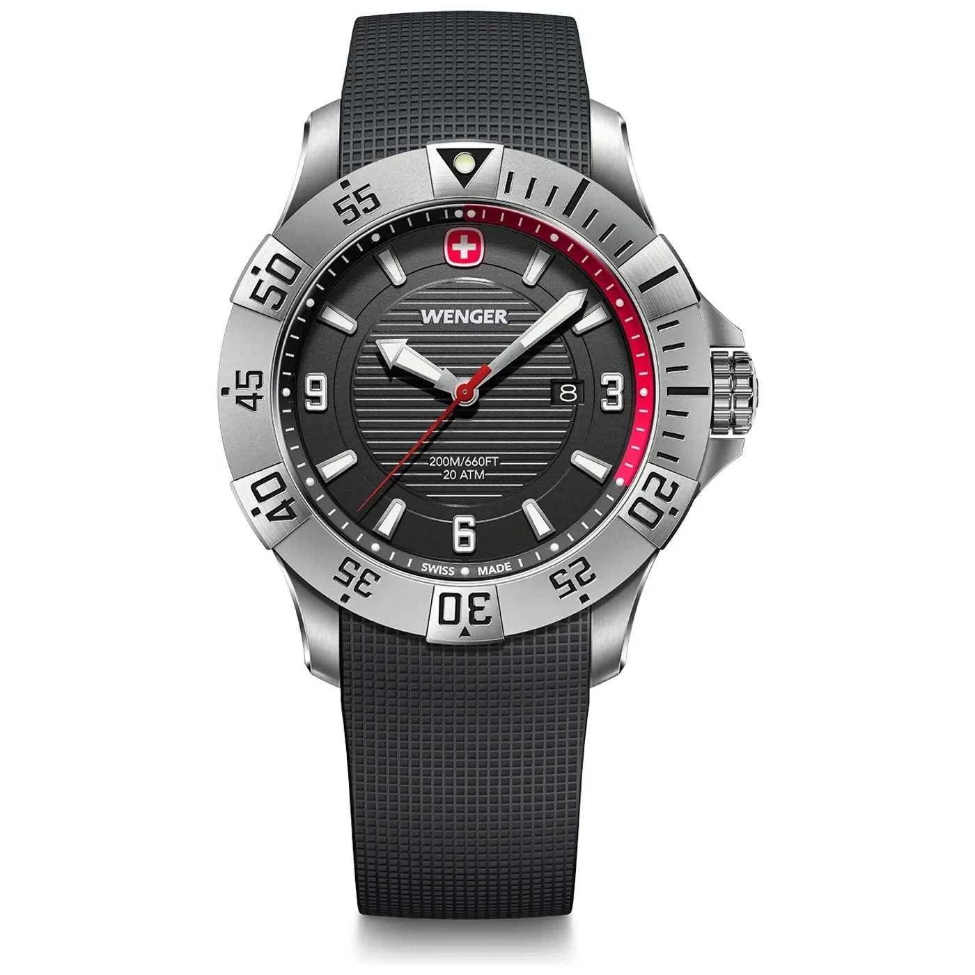 Reloj Seaforce Acero 43 MM Correa Silicona