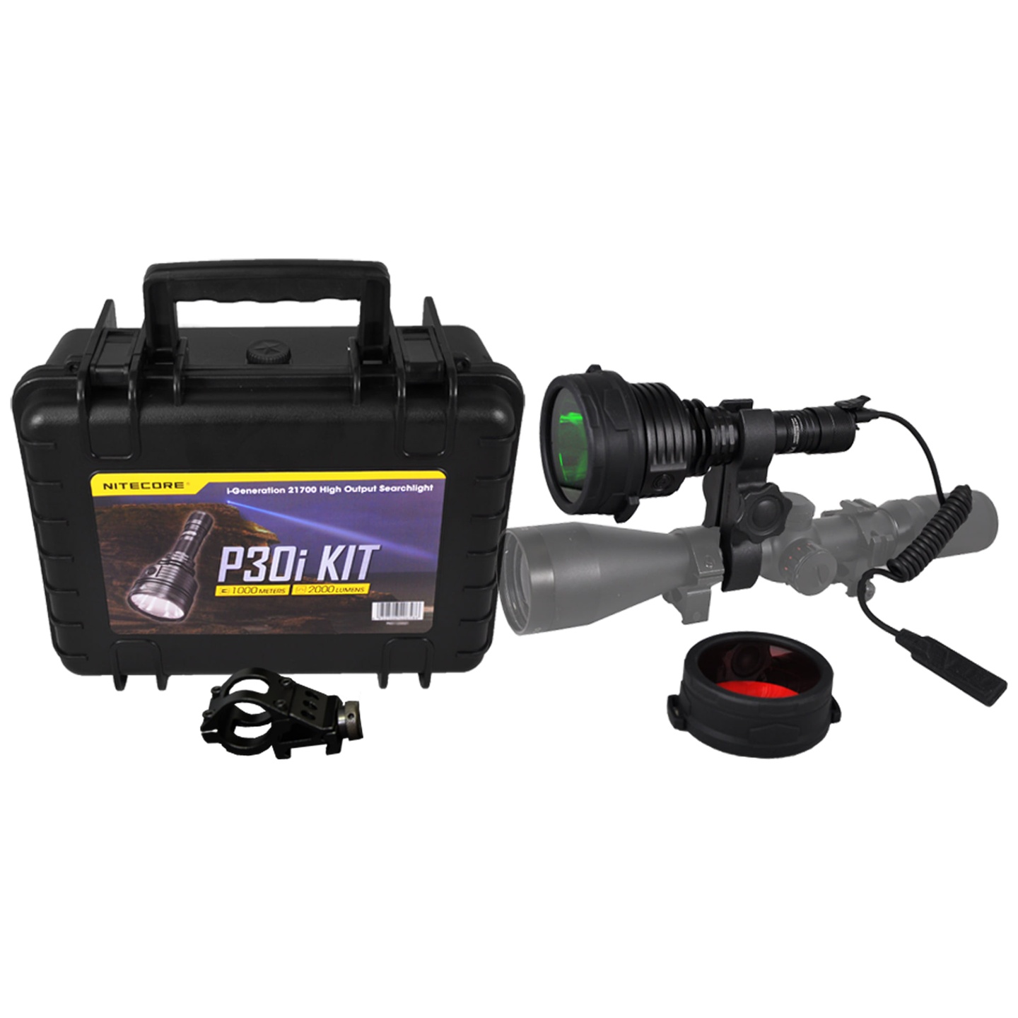 Linterna P30i Kit de Caza 2000 Lúmenes