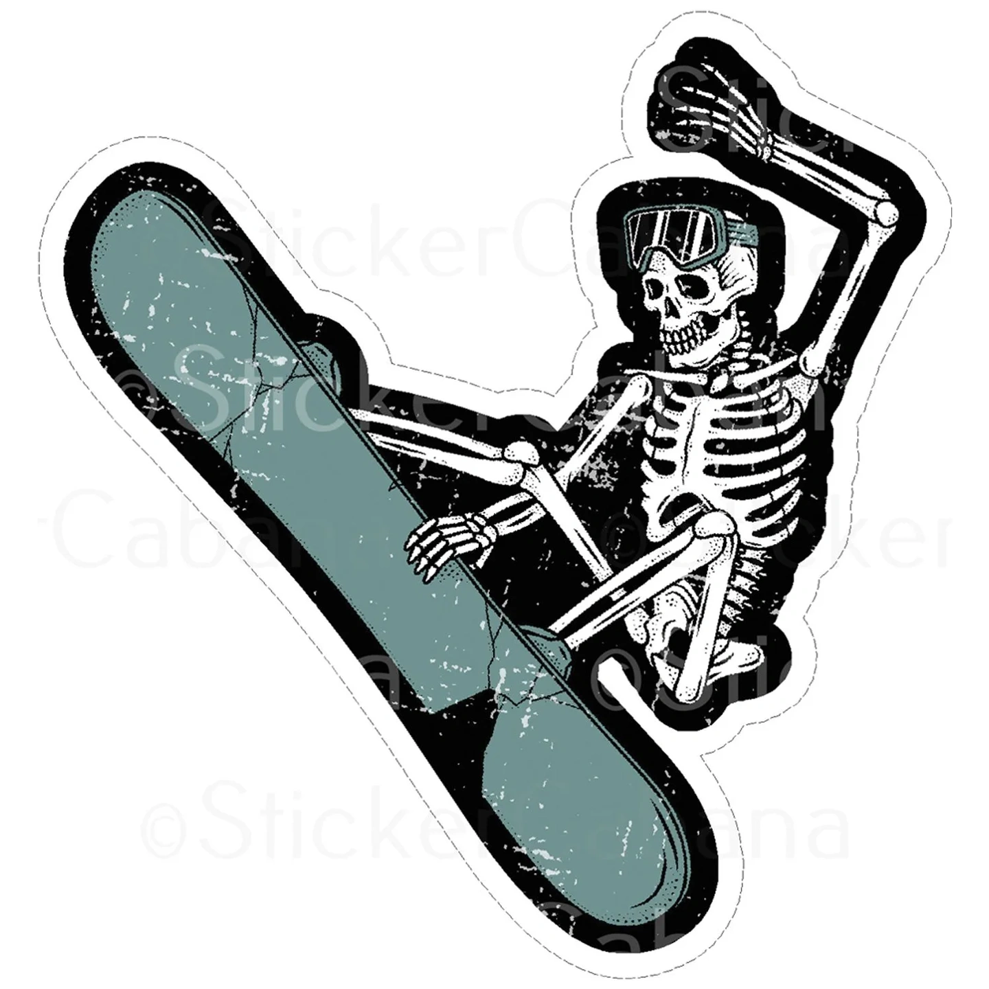 Imán Esqueleto Snowboard