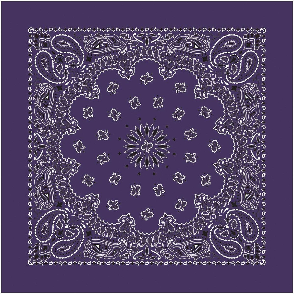 Miniatura Bandana Paisley - Color: Plum