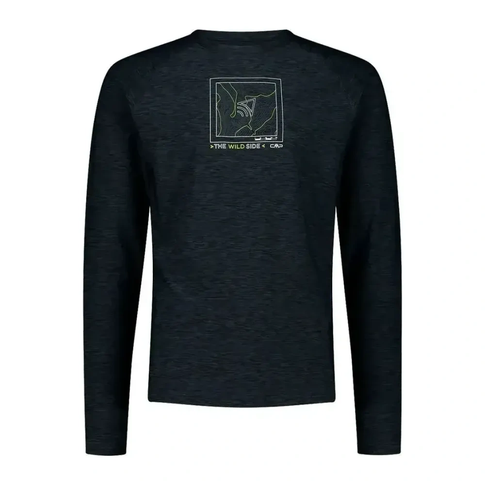 Polera Hombre Manga Larga Elasticada