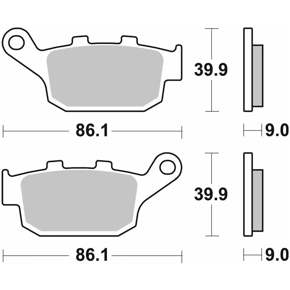 Pastillas De Freno Traseras Para Moto