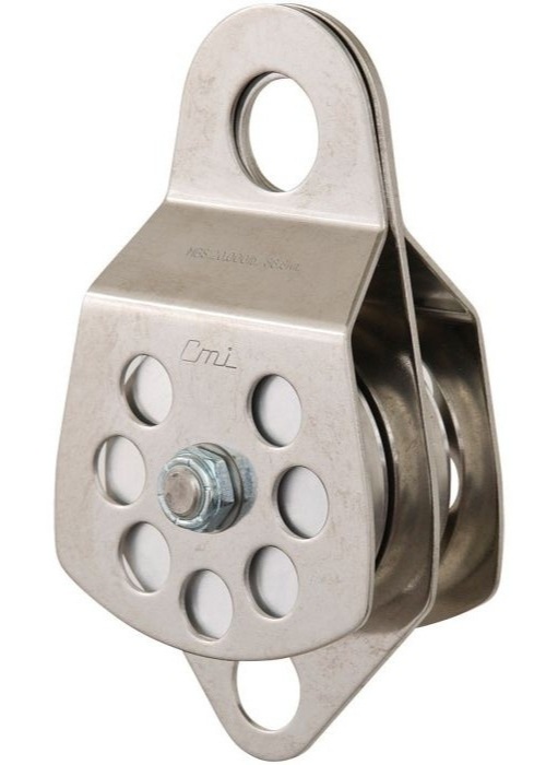 Polea 3" Aluminum Sheave, Stainless Steel, Bushing Double