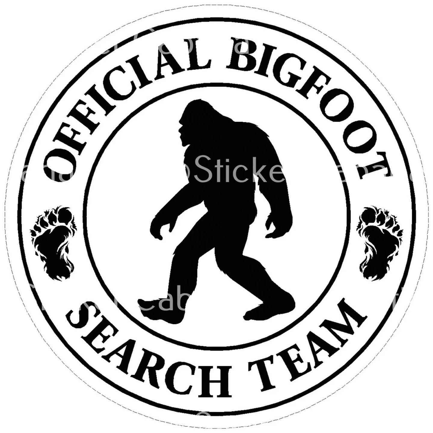 Calcomanía Official Bigfoot Search Team