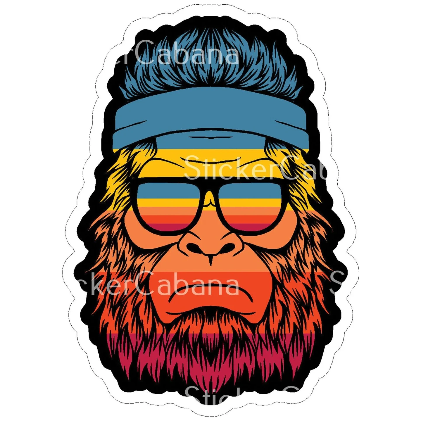 Calcomanía Bigfoot con Lentes
