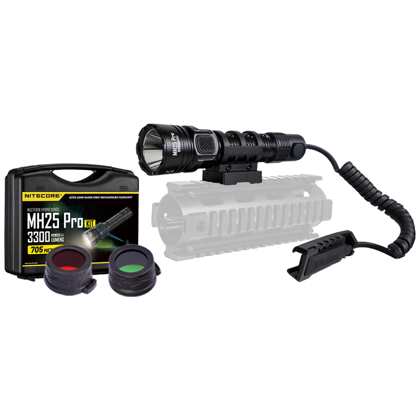 Linterna MH25 Pro Kit de Caza 3300 Lúmenes