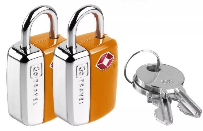Pack Doble De Candados Tsa Con Llave Para Equipaje