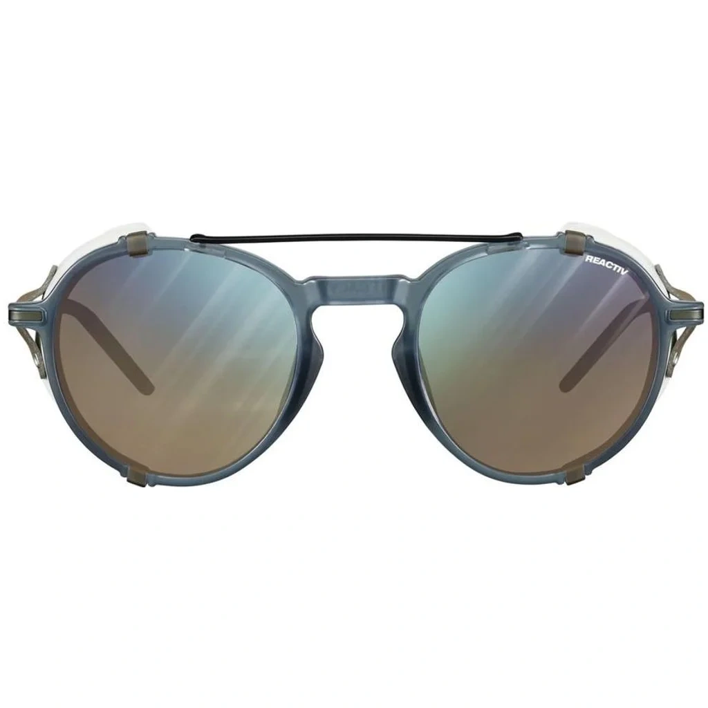 Azul Transparente/Beige/Negro