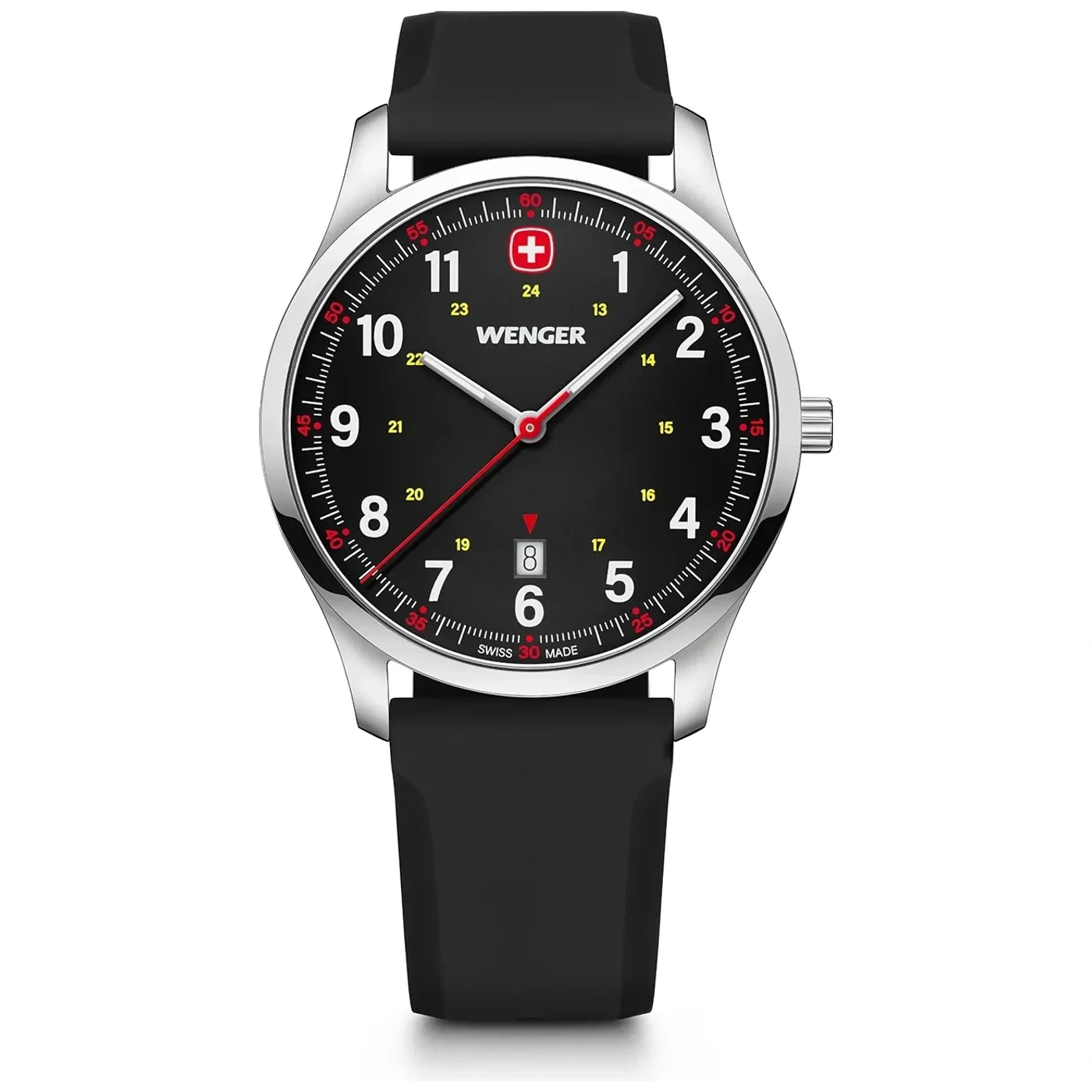 Reloj City Sport Acero 42 MM Correa Silicona