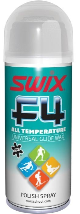 Cera Líquida Universal En Spray F4 Glide Wax Para Esquís Y Snowboard 150 Ml