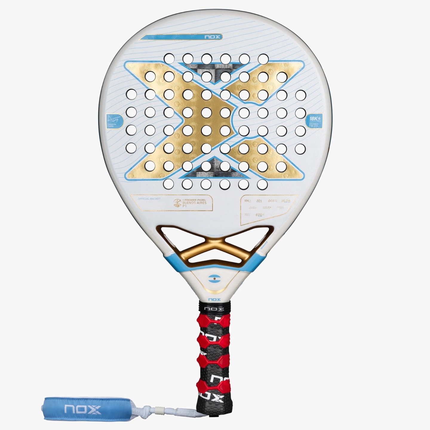 Pala Padel AT10 Luxury Genius 18K Alum Buenos Aires Exclusive Edition 2026 + Overgrip + Protector + Llavero
