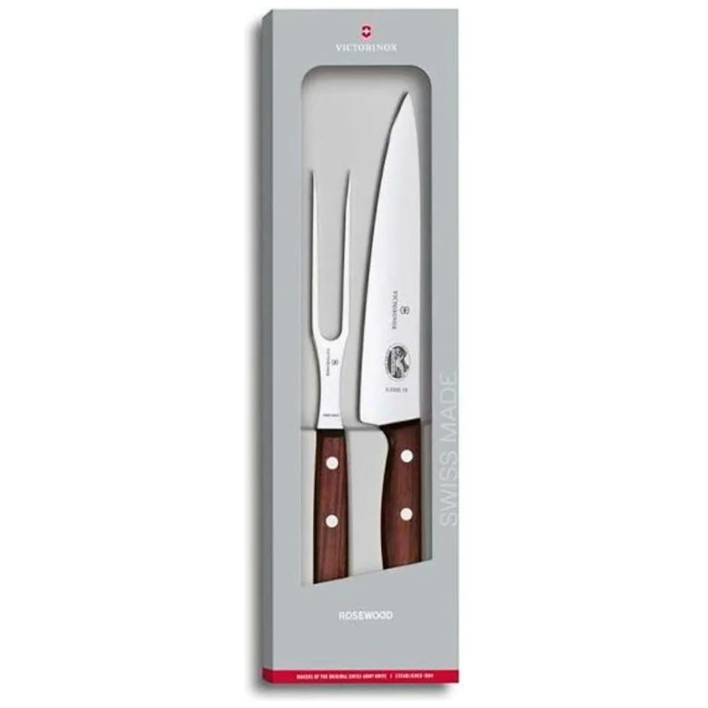 Set Asado 2 Piezas Mango Madera (c)