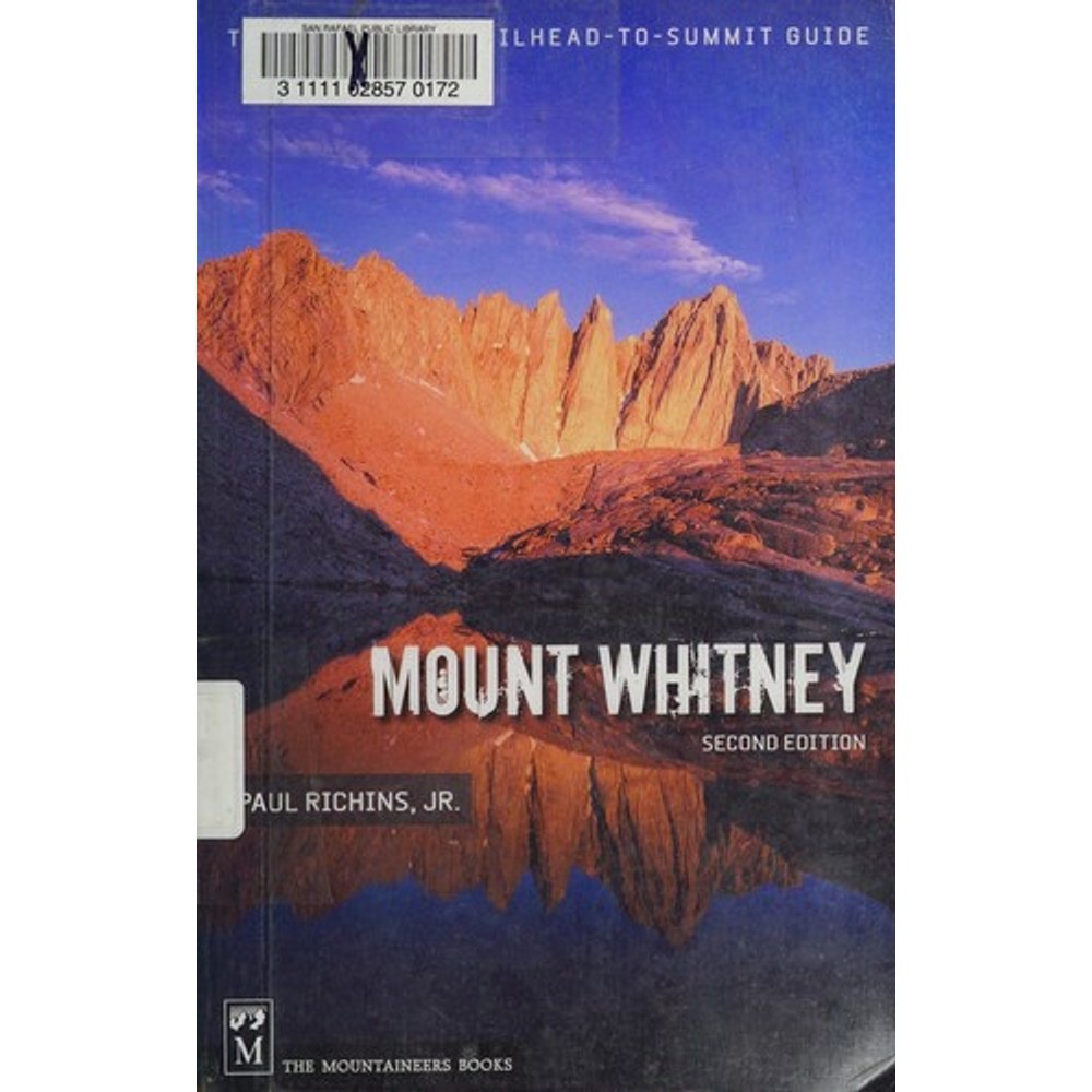 Libro Mount. WHITNEY TRAIL GUIDE 2nd Edición