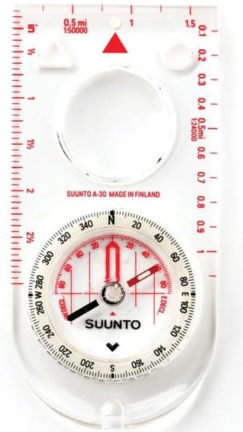 Brújula A-30 Nh Metric Con Lupa Y Escalas Métricas Para Trekking