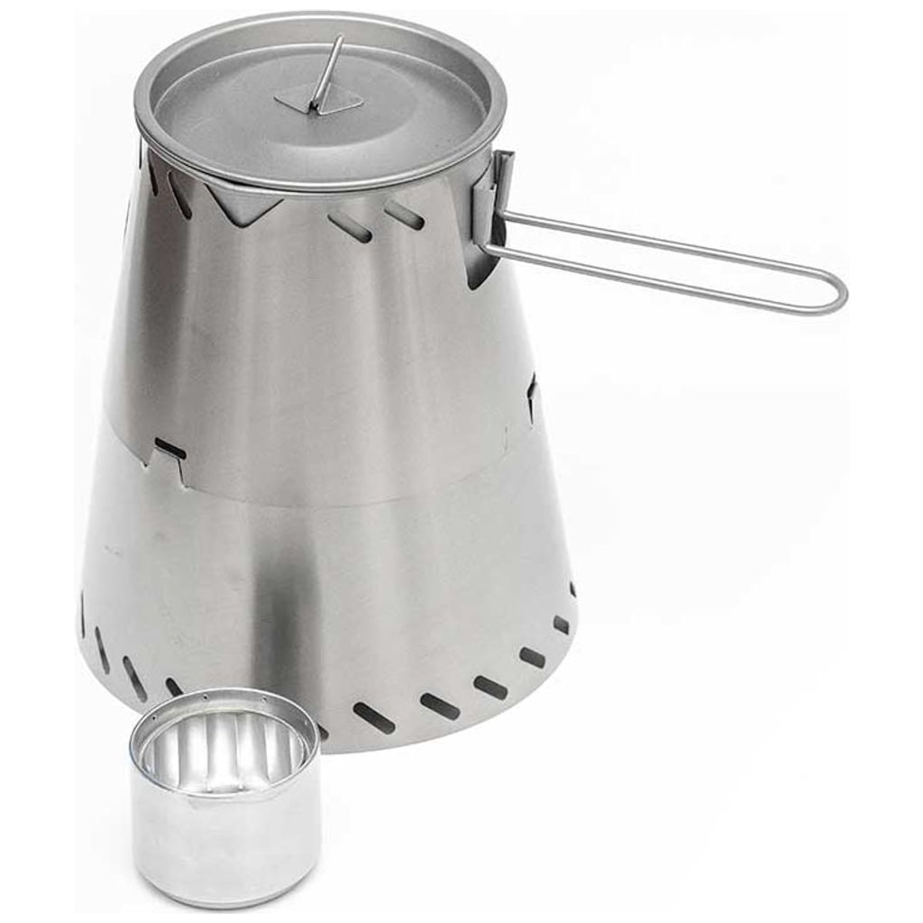 Kit de Cocina con Cocinilla de Alcohol Cónica