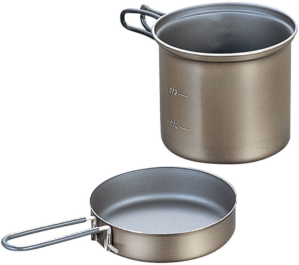 Olla De Titanio Antiadherente Con Mango Para Camping Y Trekking- 900 Ml