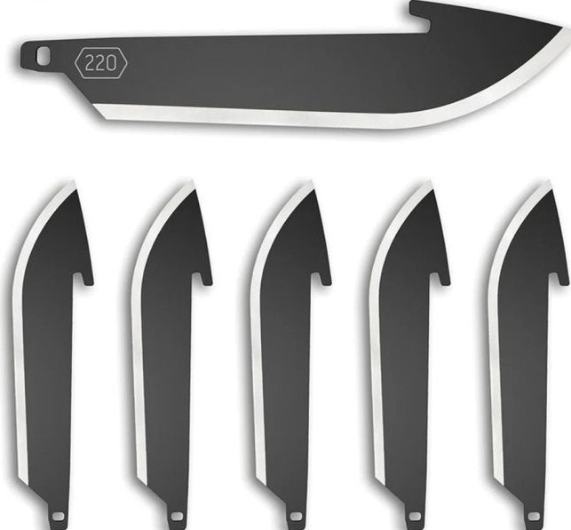 Set De 6 Hojas De Repuesto 2.2" Drop Point Replacement Blade Para Cuchillos