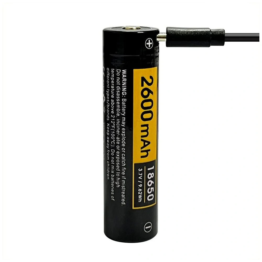 Batería 18650 Recargable 2600 MAH USB-C