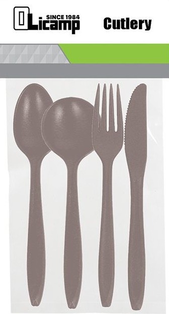 Set Cubiertos Camping Bpa Free 16 Piezas