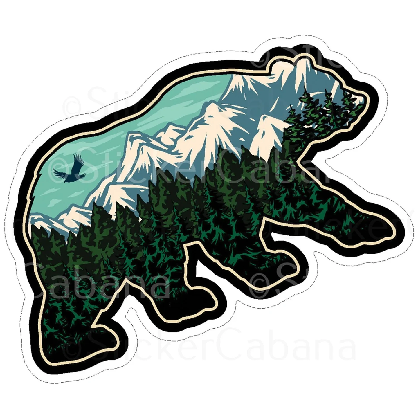 Imán Oso Paisaje