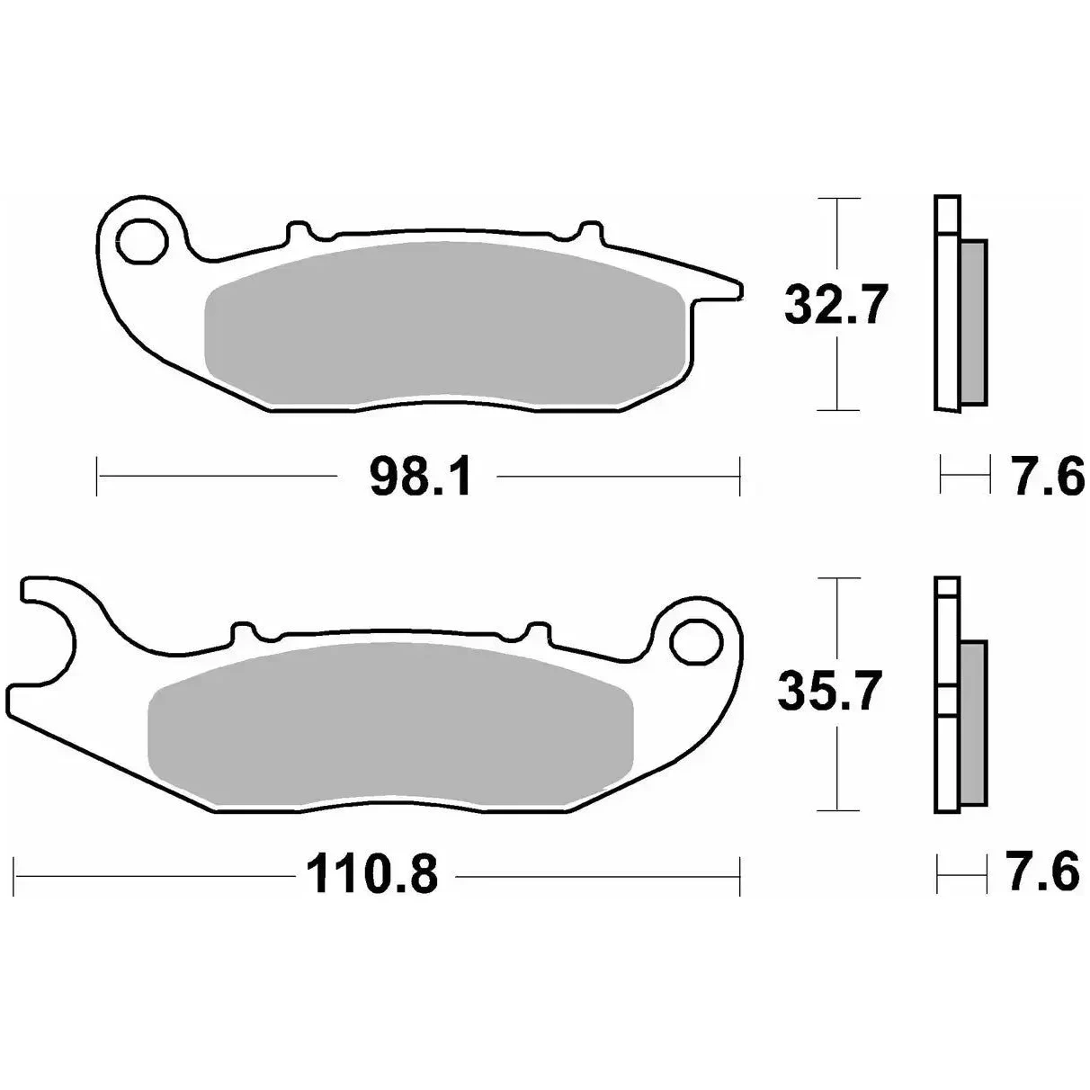 Set de Pastillas de Freno Delanteras Honda Transalp 2023