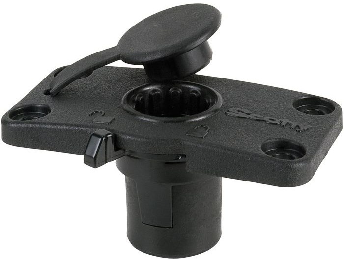 Base De Montaje Locking Flush Mount Con Tapa Protectora Para Kayak y Botes