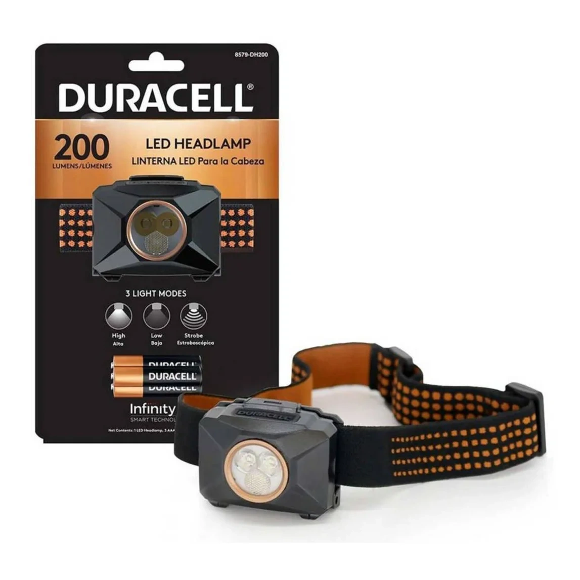 Linterna Frontal 200 Lumens