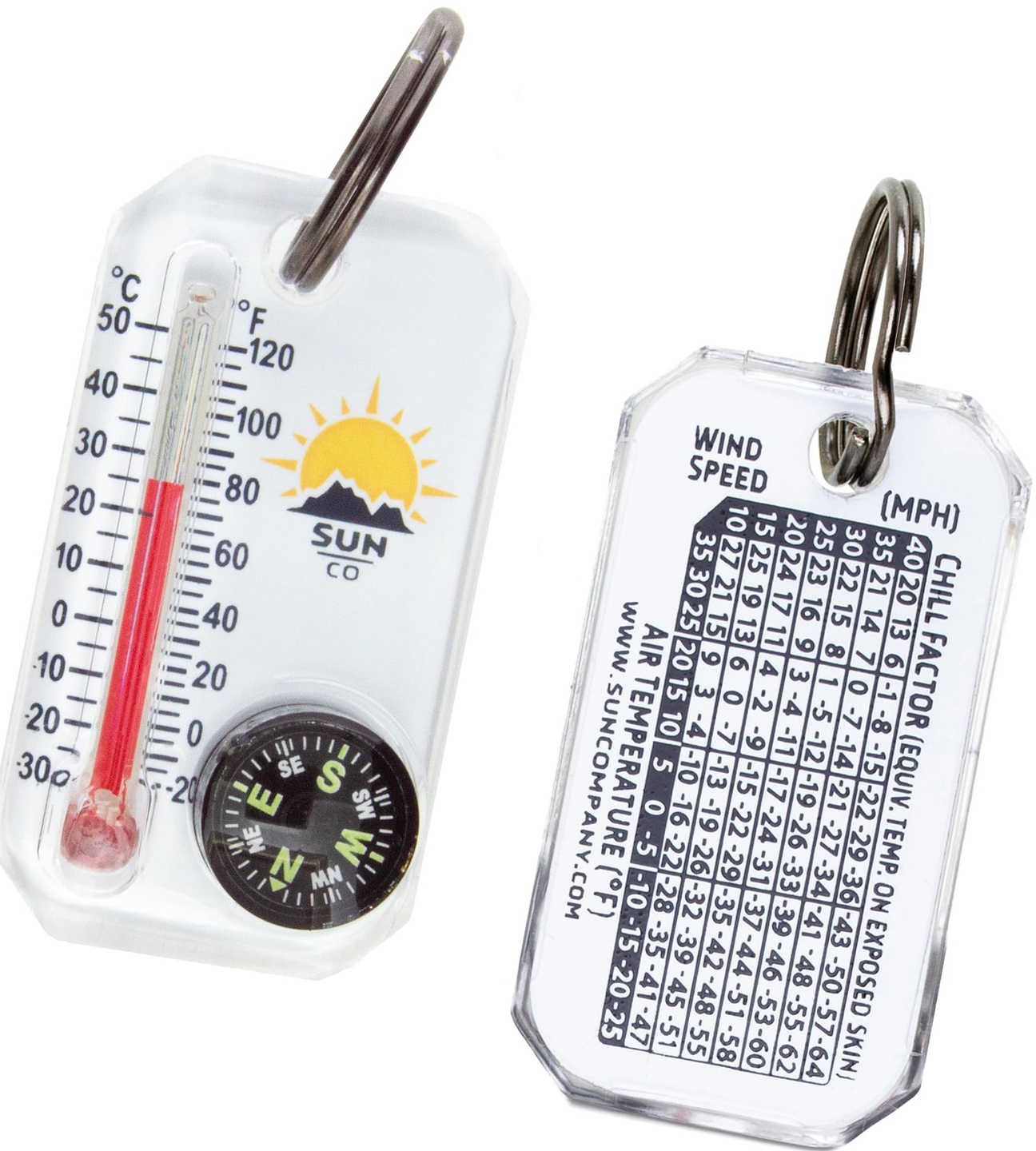 Brújula Con Termómetro Therm-O-Compass Para Mochila Y Outdoor