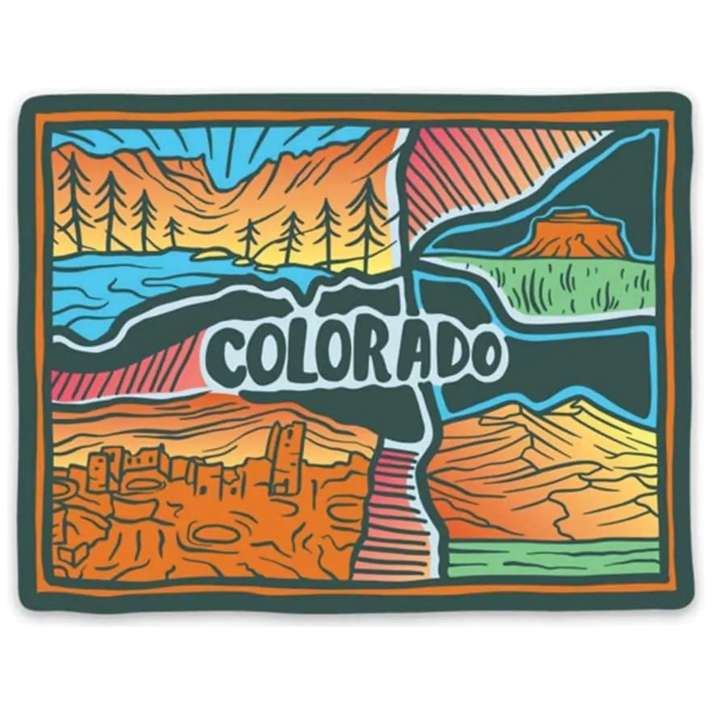 Calcomanía Colorado Love