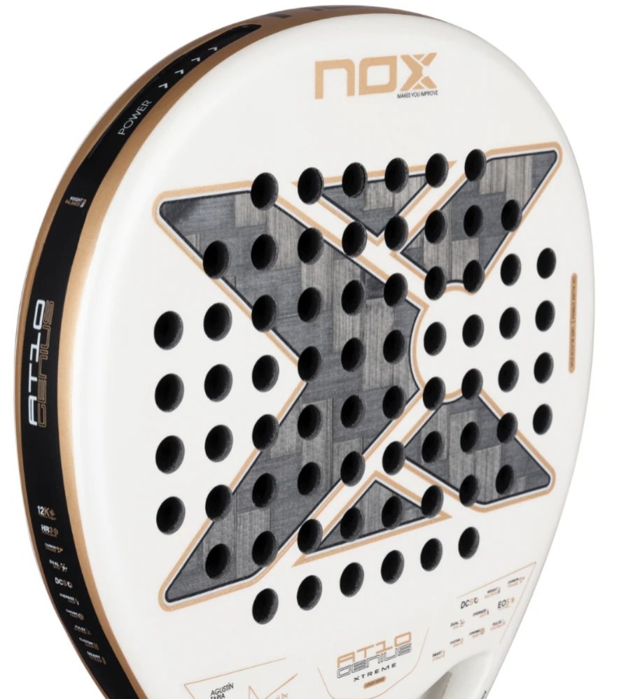 Miniatura Pala de Padel AT10 Genius 12K Alum XTREM 2026 + Tarro de pelotas +Overgrip + Protector -