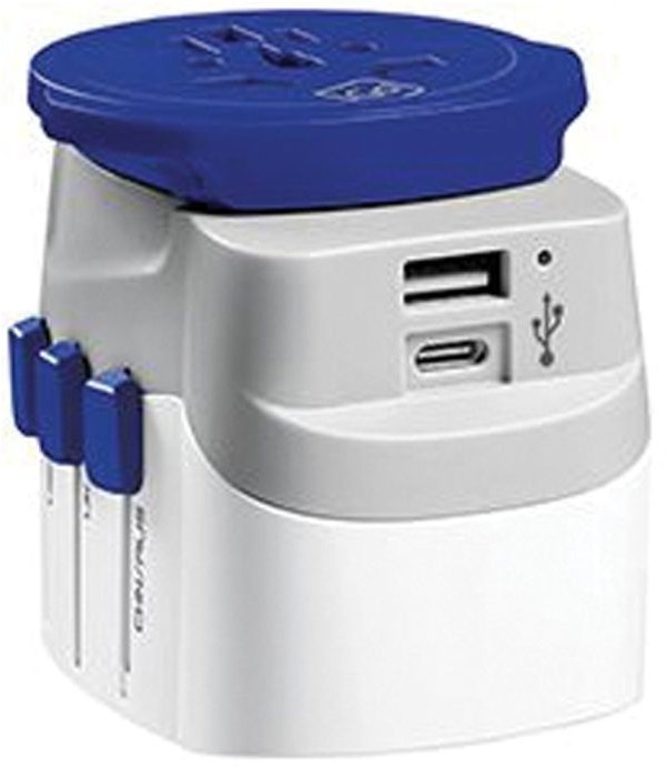Adaptador Universal De Viaje Usb-A + Usb-C