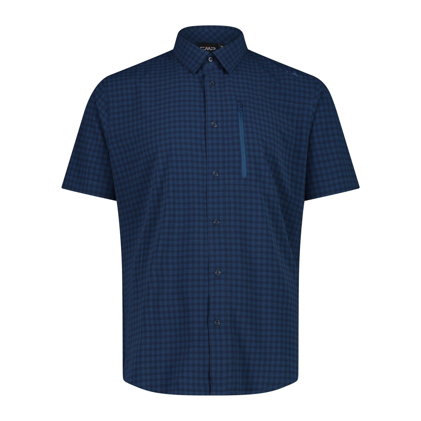Camisa Hombre Manga Corta Con Bolsillo Frontal