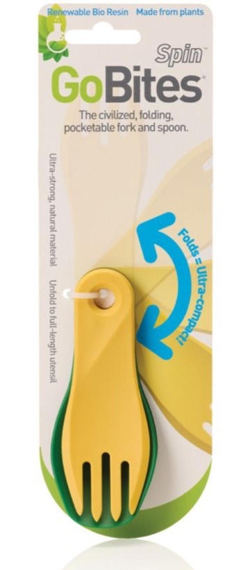 Miniatura Tenedor y Cuchara Plegables Gobites Bio Spin -