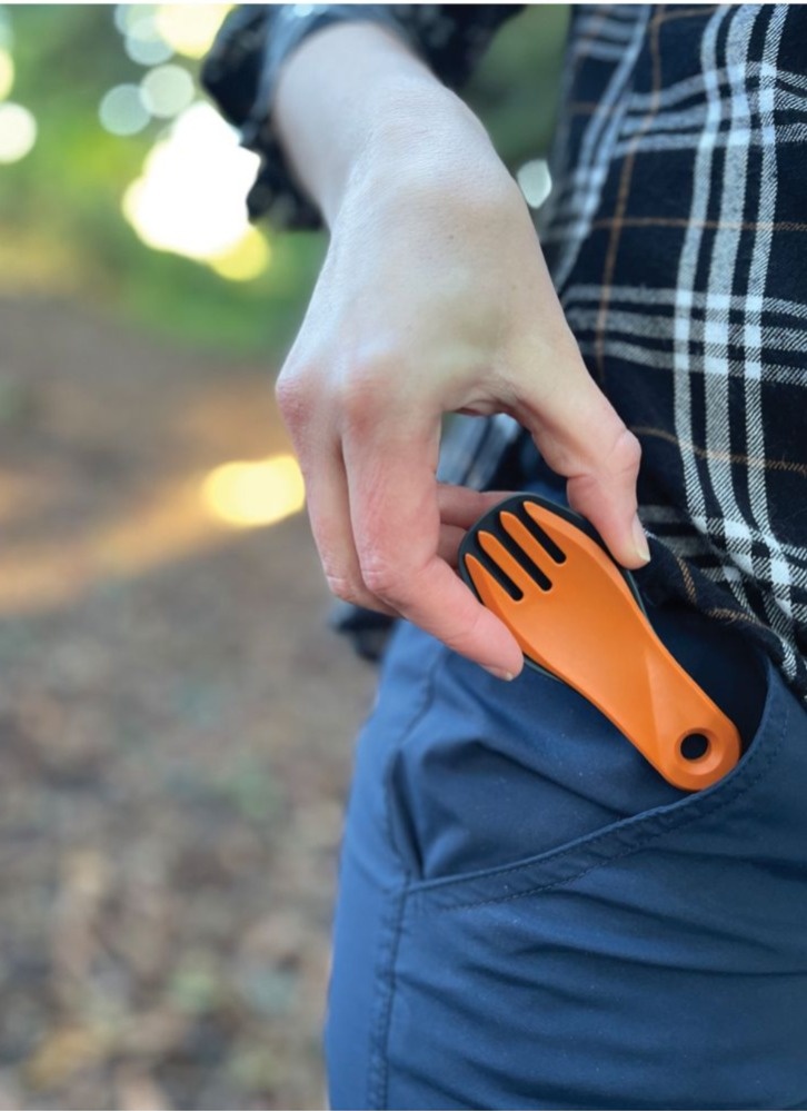 Miniatura Tenedor y Cuchara Plegables Gobites Bio Spin -