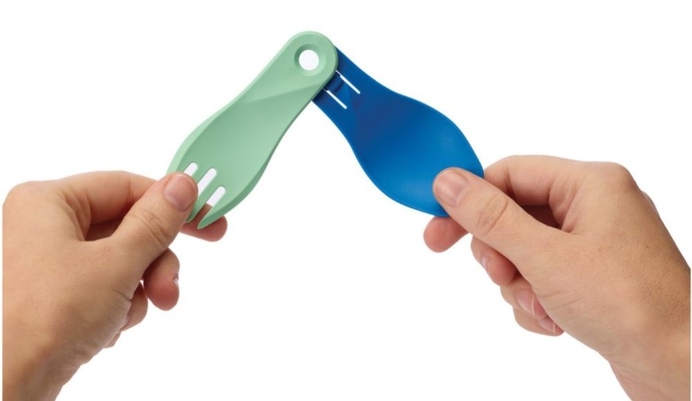Miniatura Tenedor y Cuchara Plegables Gobites Bio Spin -