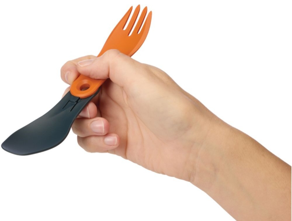 Miniatura Tenedor y Cuchara Plegables Gobites Bio Spin -