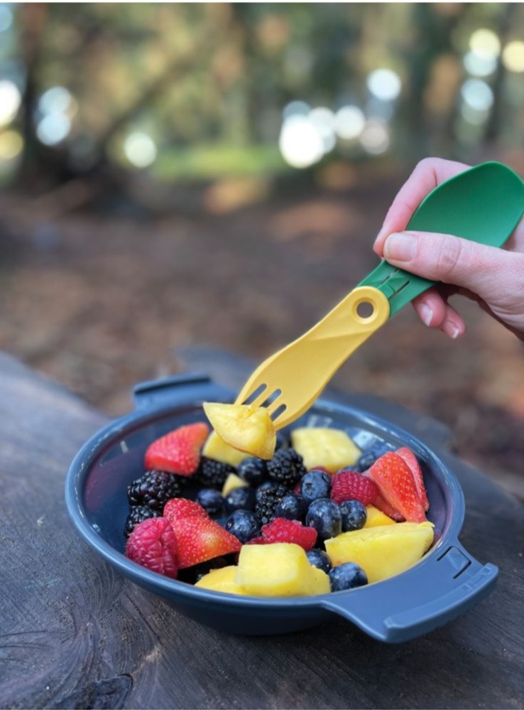 Miniatura Tenedor y Cuchara Plegables Gobites Bio Spin -