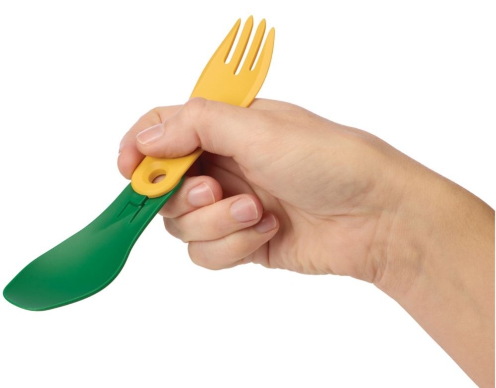 Miniatura Tenedor y Cuchara Plegables Gobites Bio Spin -