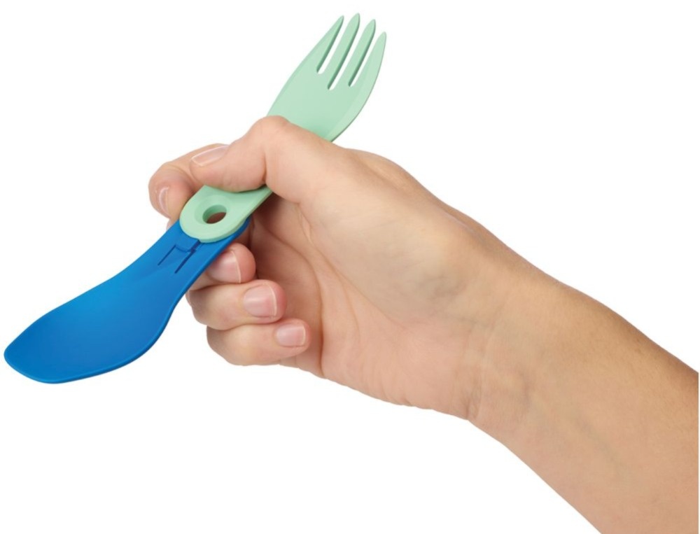 Miniatura Tenedor y Cuchara Plegables Gobites Bio Spin -